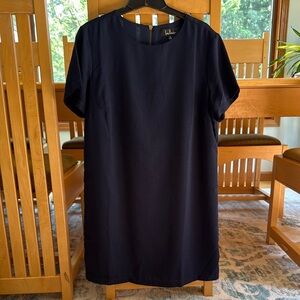 Lulu's Navy Short Sleeve Shift Dress